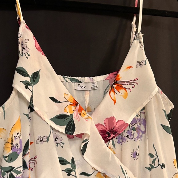 Floral Dex Mini Dress Excellent condition size Large - Picture 2 of 8